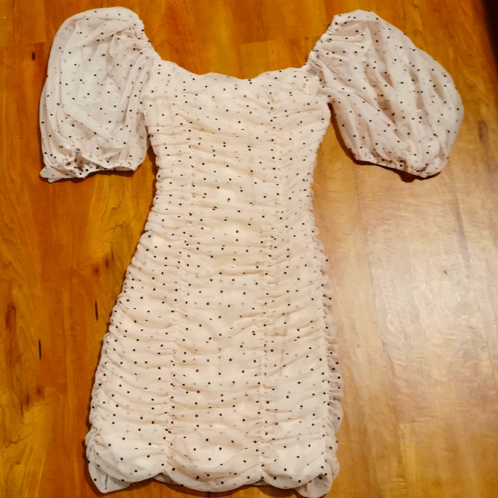 Zara polka dot cocktail dress